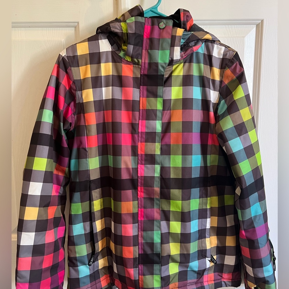 Roxy brand gently worn woman’s size Small ski outfit.